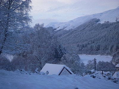 Curin under snow blanket