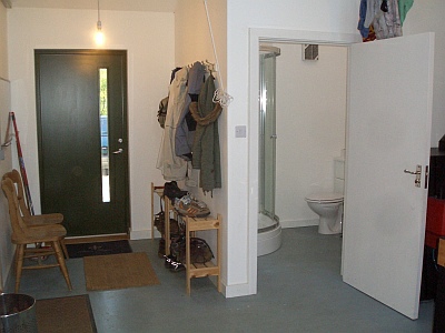 Rathad An Drobhair holiday cottage Strathconon - utility room entrance and shower room
